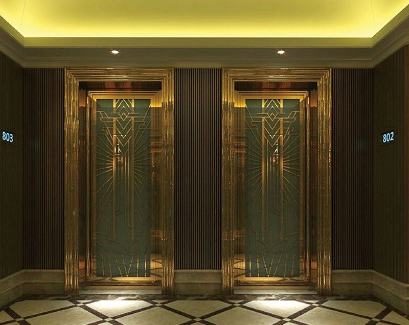 飞慕克彩色不锈钢板在高档酒店装潢上的应用